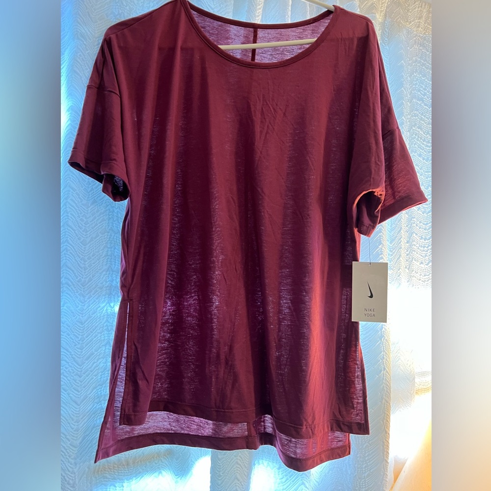 Purple Nike yoga top, size large